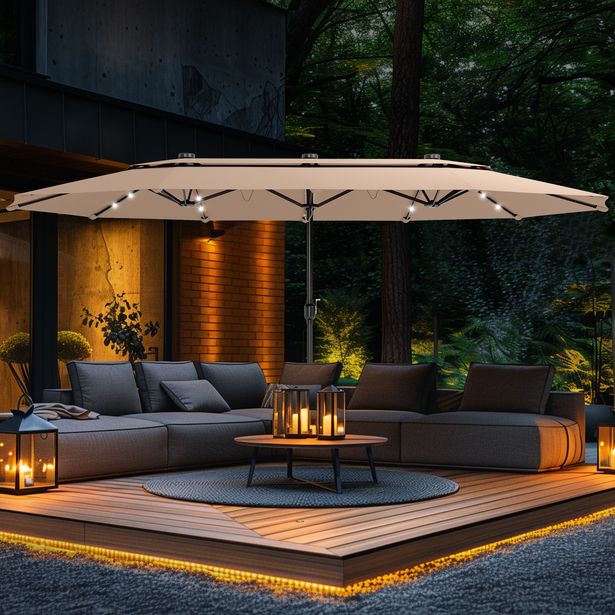 large waterproof patio umbrellas SUPERJARE 15ft Umbrella with Base included, Double Sided Outdoor Umbrella with Solar Lights, Pool Umbrella with Fade Resistant Canopy for Deck, Porch, Yard, Balcony, Beige : Patio, Lawn the Butterfly Umbrella provides all the deluxe shade you could need for hot summer days. 11 Best Patio Umbrellas of
