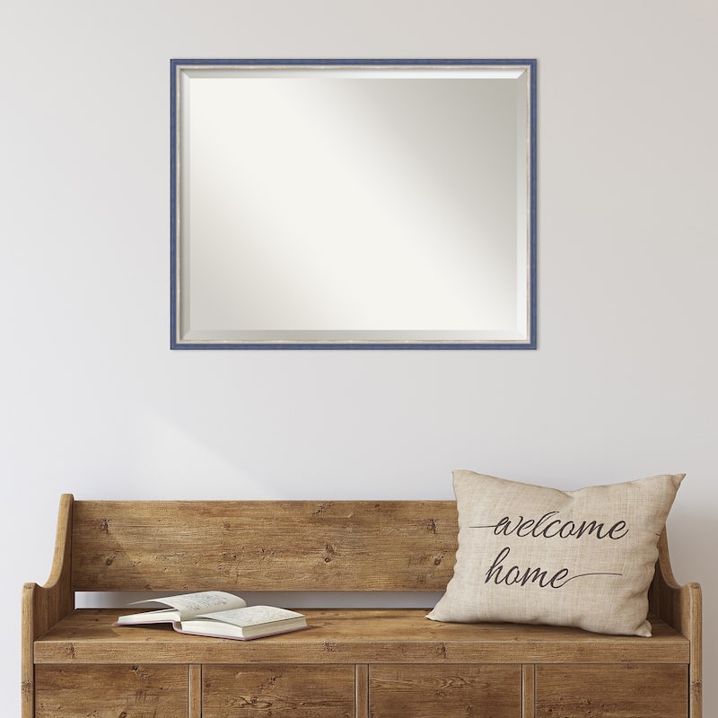 Theo Narrow Beveled Wood Framed Wall Mirror