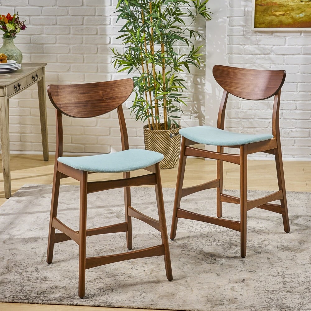 Carson Carrington Lund Wood 24-inch Counter Stool (Set of 2) by Christopher Knight Home