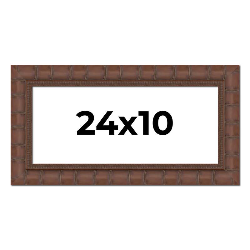24x10 Frame Pewter Solid Wood Picture Frame Width 1.625 Inches | Interior Frame Depth 0.6875 Inches