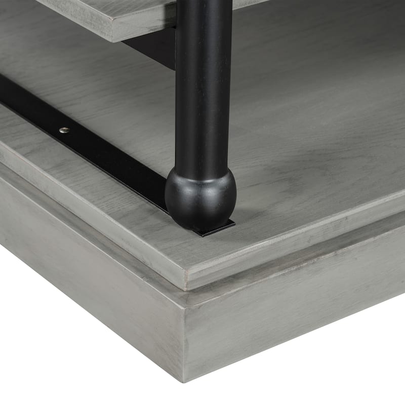 Christopher Knight Home-Thaddeus Rubberwood Coffee Table With Storage