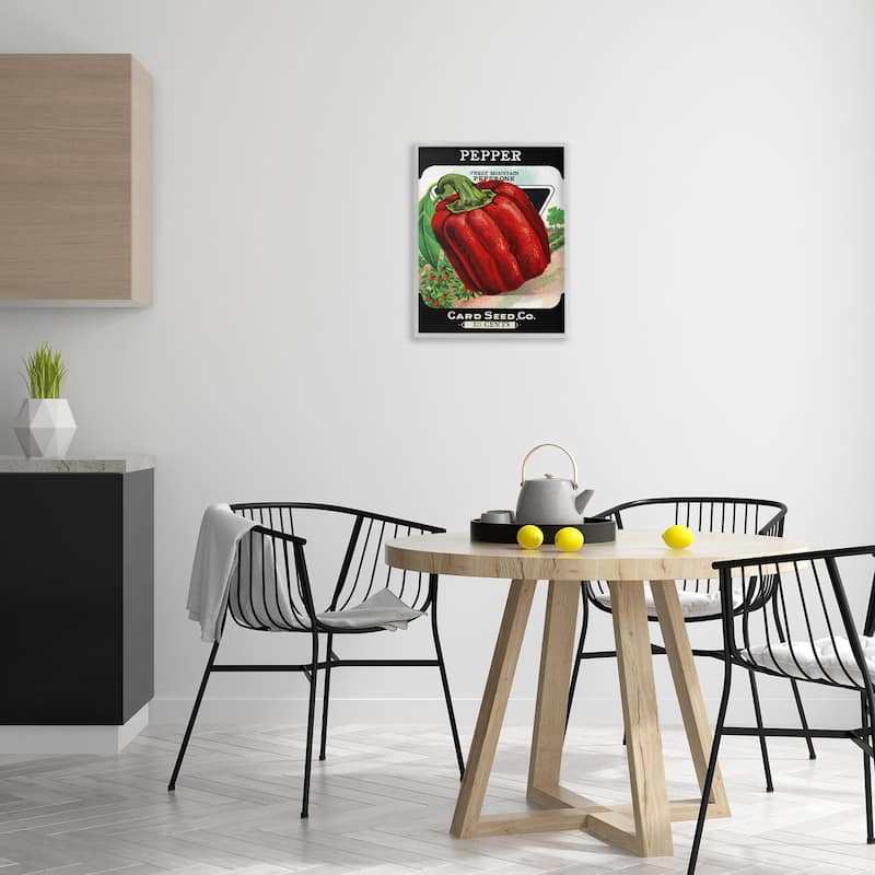 Stupell Vintage Garden Peppers Framed Giclee Art Design By Lil' Rue