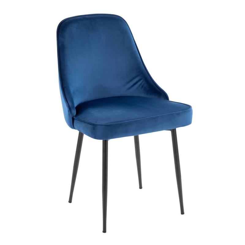 Silver Orchid Naldi Contemporary-Glam Velvet Dining Chair (Set of 2)