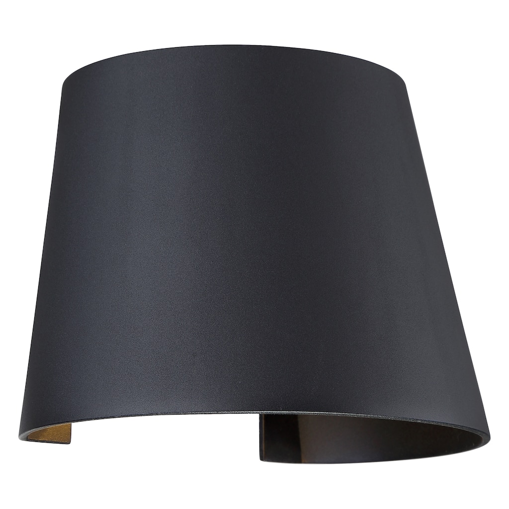 Access Lighting Cone - Marine Grade Outdoor Sconce - Color Tuning LED - Black Finish - Ribbed Frosted Glass