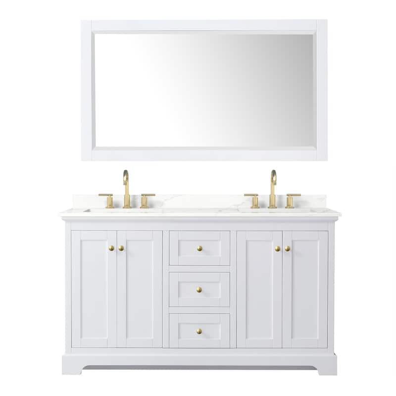 Wyndham Collection WCV232360D-QTZ-US3M58 Avery 60" Free Standing