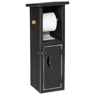 Wood Free Standing Toilet Paper Roll Holder with Drawer - On Sale - Bed  Bath & Beyond - 36719674