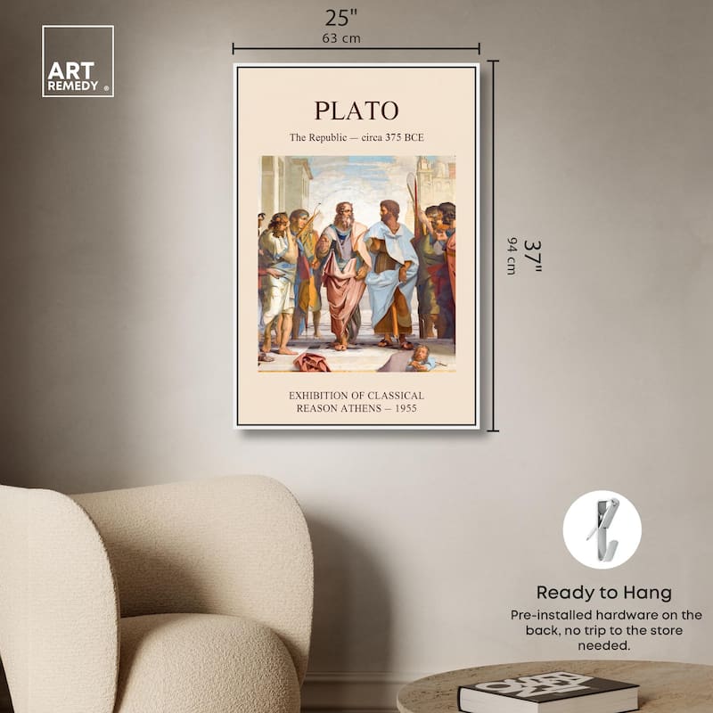 World of Plato's Republic Canvas by Art Remedy