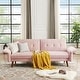preview thumbnail 21 of 39, Modern Futon Sofa Bed, Convertible Sleeper Sofa with Tapered Wood Legs, 78.35" W, Small Split Back Sofa for Living Room
