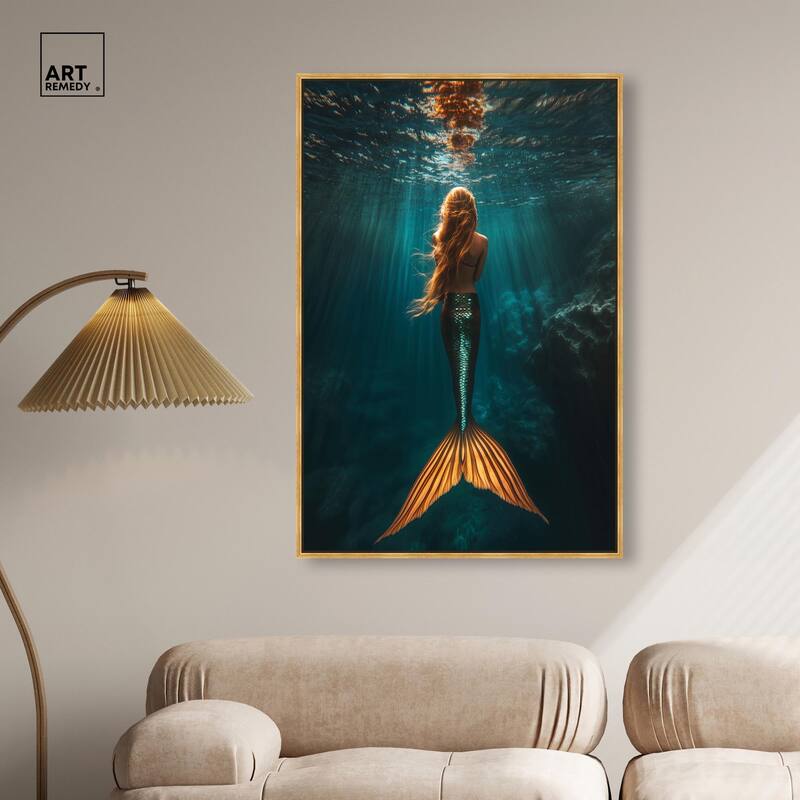Mermaid Day Canvas by Art Remedy