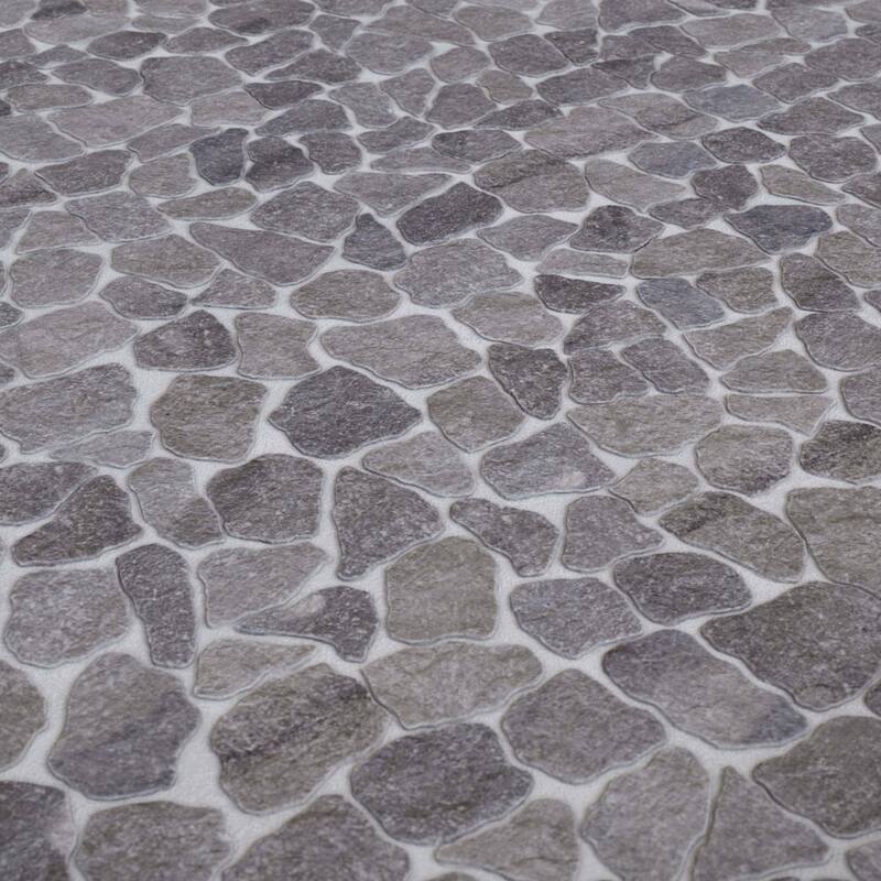 Cruz Bay Studio MKT3023 Full Eclectic - 18" x 18" Pebble and Rock - Driftwood