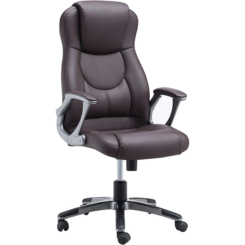 JJS High Back Swivel Ergonomic Executive Office Chair with Arms