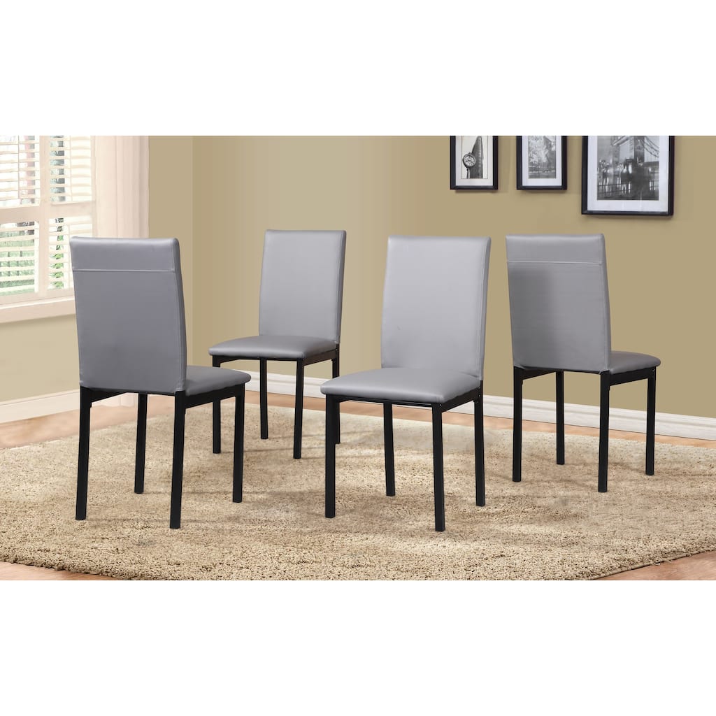 Metal Frame Dining Chairs, Set Of 4