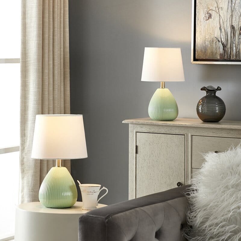 15.5"Ceramic Table Lamp Set (Set of 2)