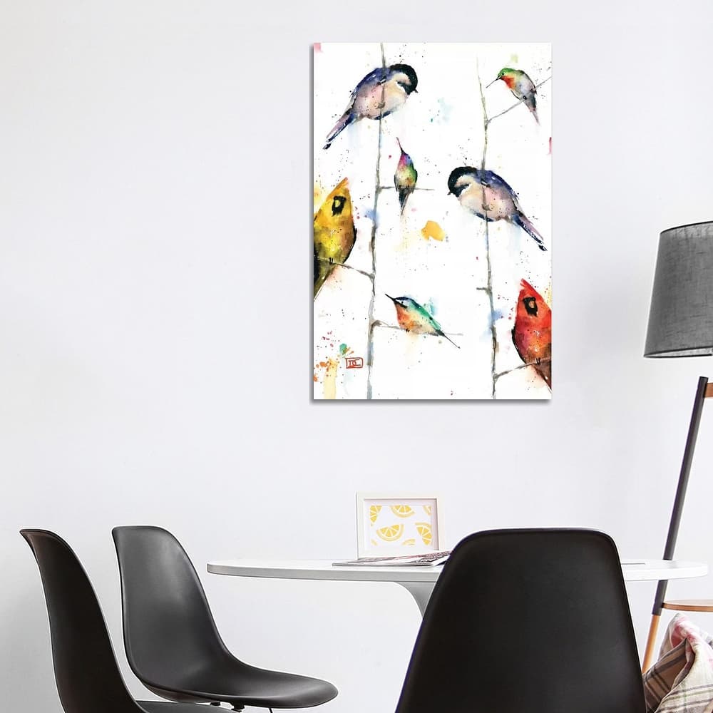 iCanvas "Birds on Branches" by Dean Crouser Canvas Print