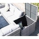 preview thumbnail 6 of 4, 7-Piece Wicker Patio Sectional Sofa Set Outdoor Furniture