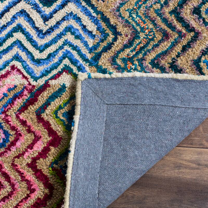 SAFAVIEH Handmade Nantucket Myriame Contemporary Cotton Rug