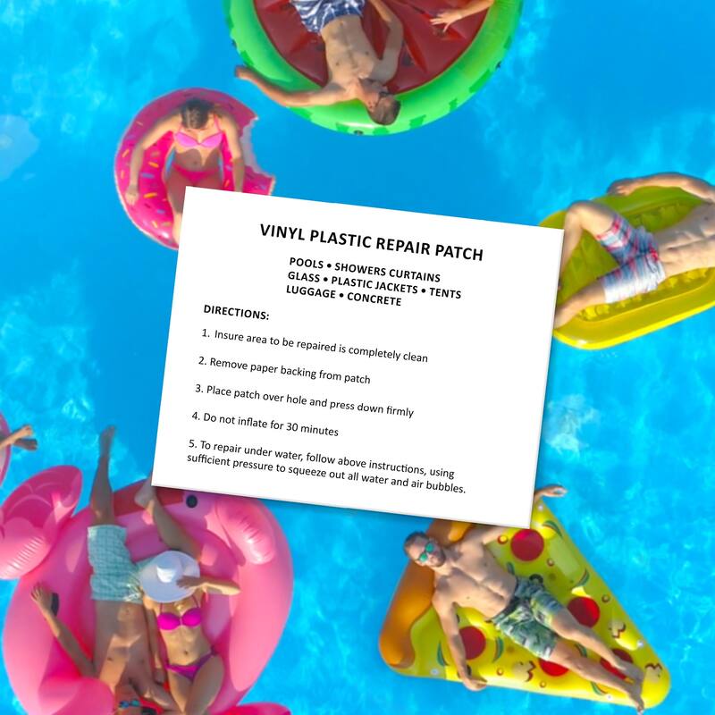 3-Inch 5 Pack Clear Repair Patches for Inflatables