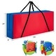 preview thumbnail 30 of 28, Costway Giant 4 in A Row Jumbo 4-to-Score Game Set W/Storage Carrying - See Details