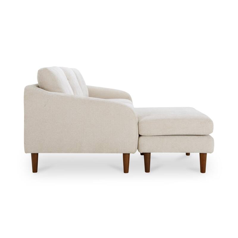 NADAAL STUDIOS Drew, Sectional with Reversible Chaise, Dark Brown - 98 X 59.2 X 33.5