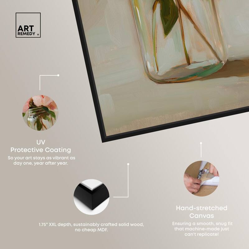 Jar of Petals Canvas by Art Remedy