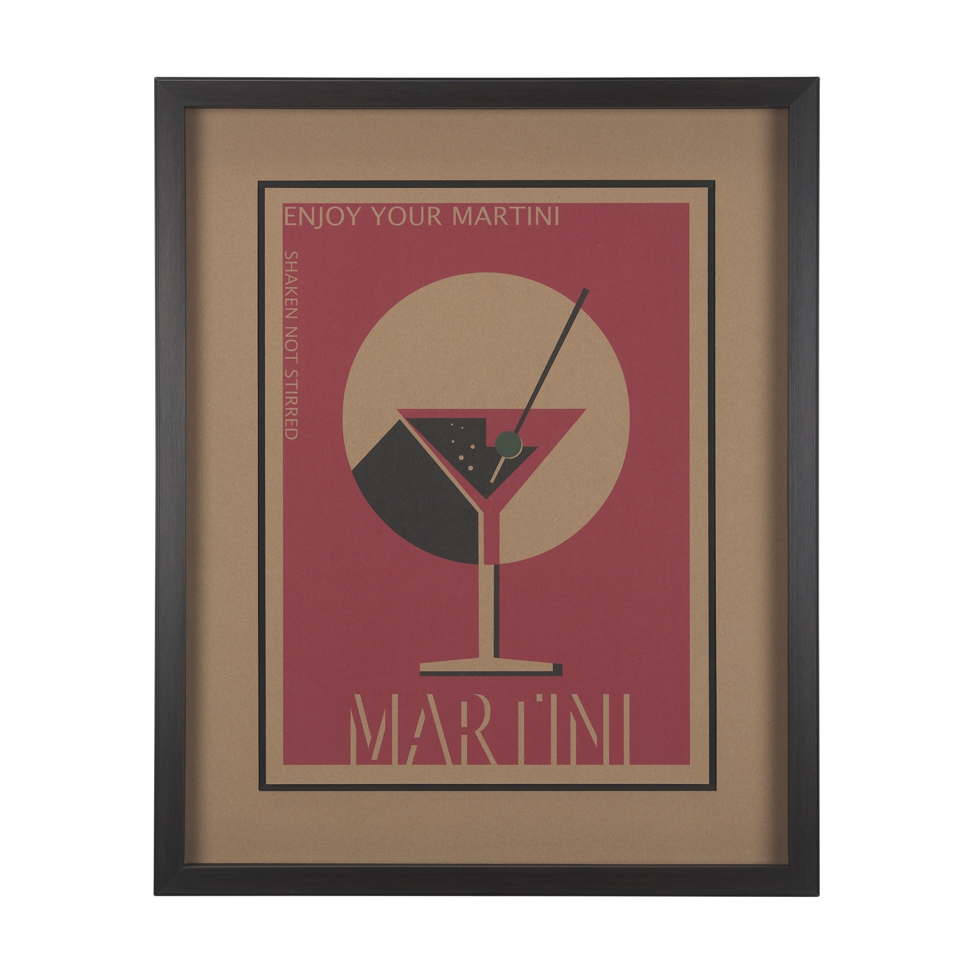 Martini by Simeng a Framed Art Print Matted under Glass