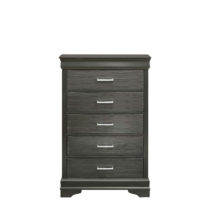 Modern Brooklyn 5 Drawers Chest made with Wood
