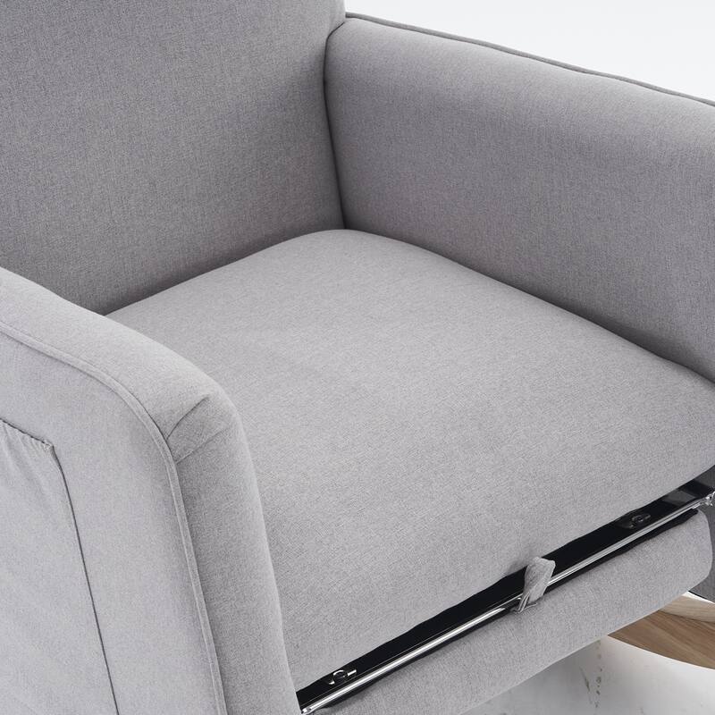 Rocking Chair With Adjustable Footrest