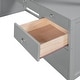 preview thumbnail 11 of 9, Contemporary Simple Style Full Size Loft Bed with Ladder,Solid Wood Frame and Solid Guardrails,Shelves and Desk under-Bed