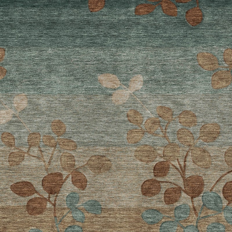 HomeRoots Floral Transitional Rectangle Outdoor Rug