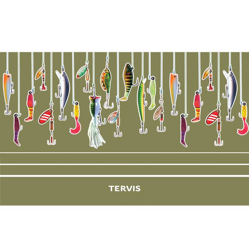 Tervis Traveler Fishing Lures Triple Walled Insulated Travel Tumbler, Stainless Steel - 20oz