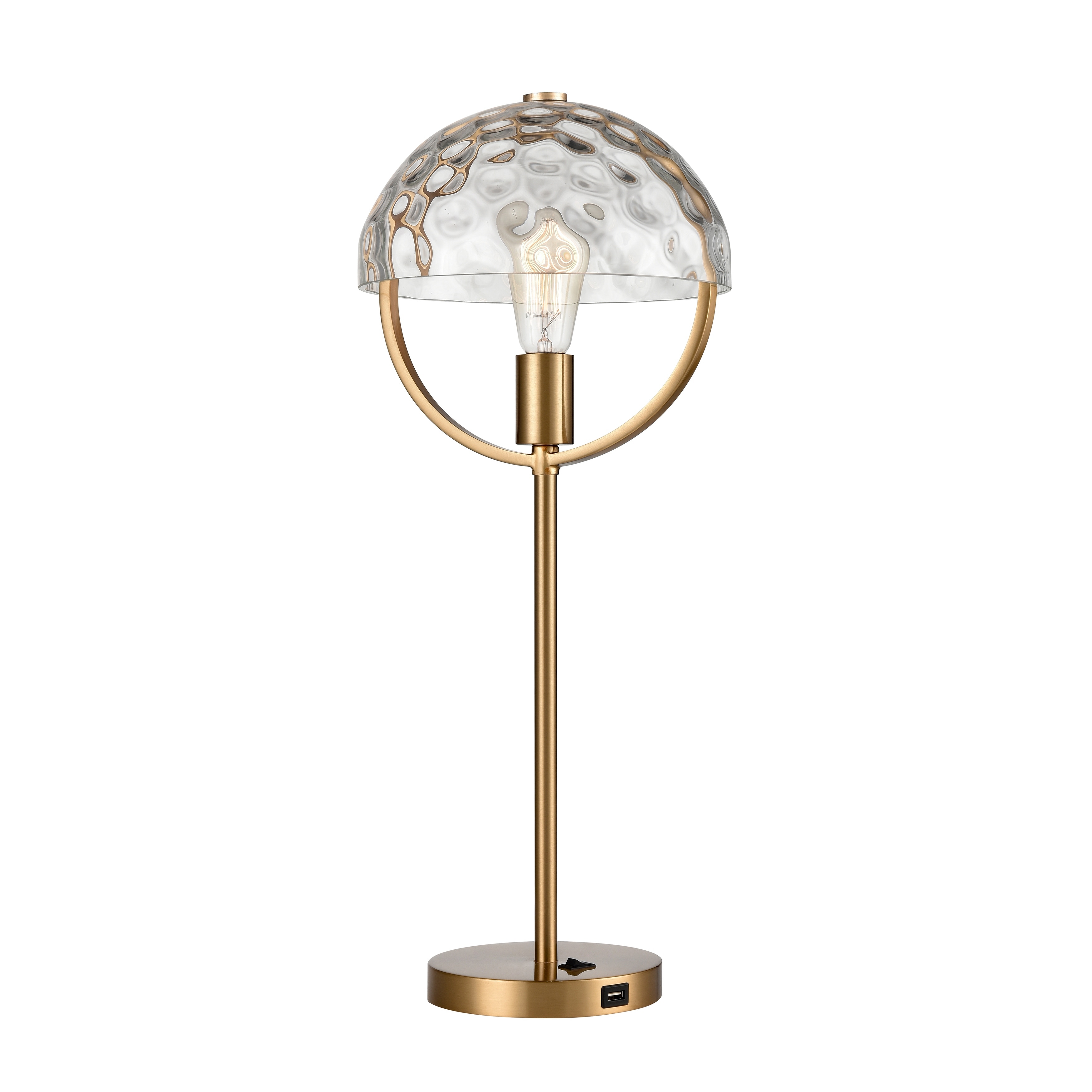 Atlas Lighting Parsons Avenue 24'' High 1-Light Desk Lamp - Aged Brass - 24 inch High