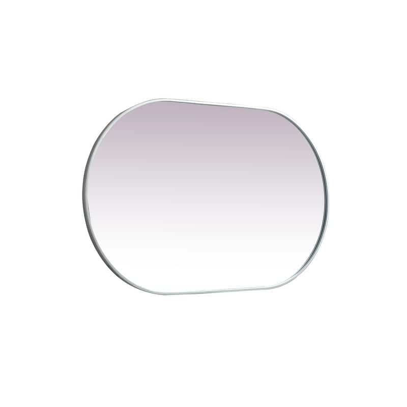 Indigo Home Metal Frame Oval Mirror 30x48 Inch