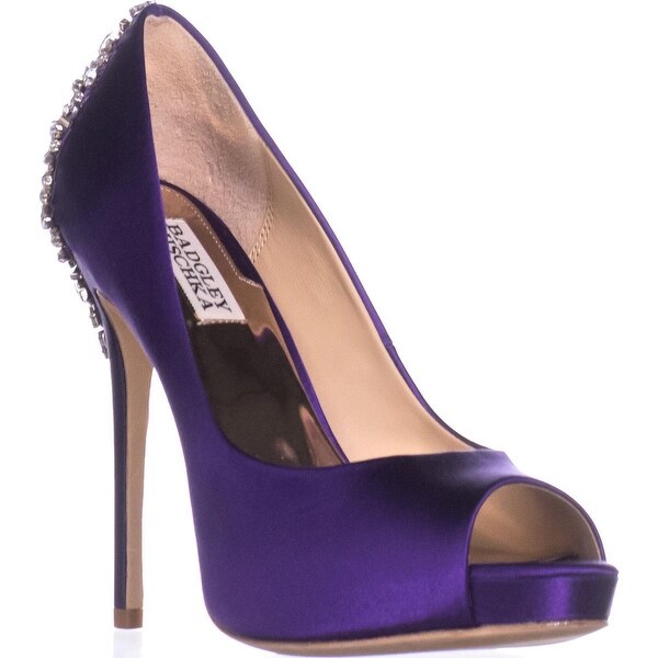 badgley mischka jeweled heel