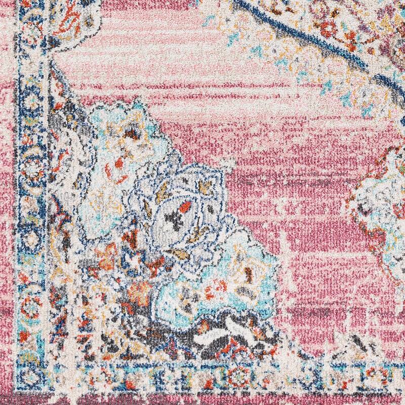 Gabbie Distressed Medallion Area Rug