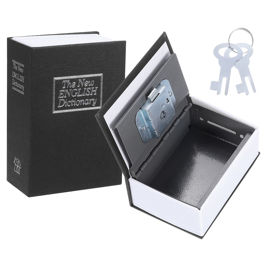 4.53" x 3.35" x 1.77" Diversion Book Safe, Hidden Storage Box with Key Lock