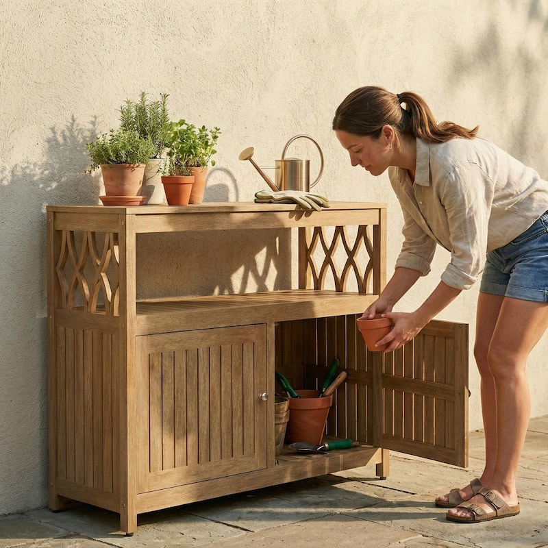 DTY Outdoor Living Longs Peak Eucalyptus Sideboard