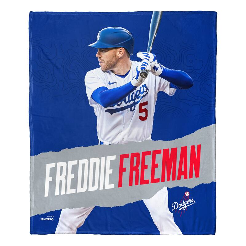 MLB Los Angeles Dodgers Player Silk Touch Throw Blanket - 50" x 60" - Freddie Freeman