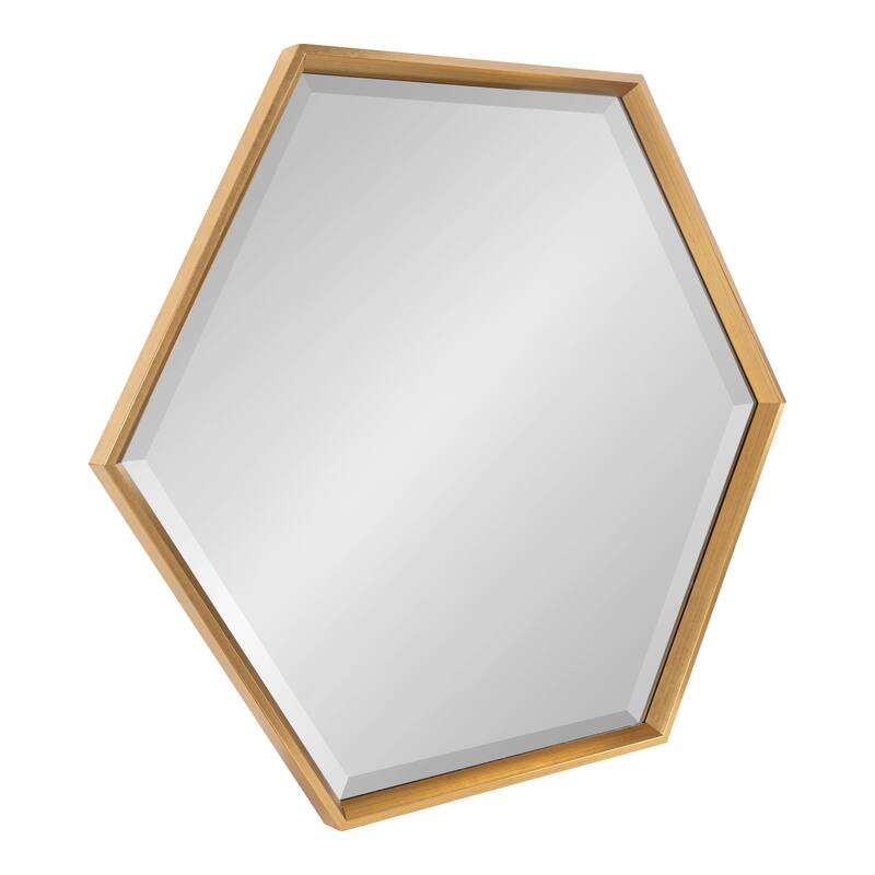 Kate and Laurel Calter Hexagon Framed Wall Mirror