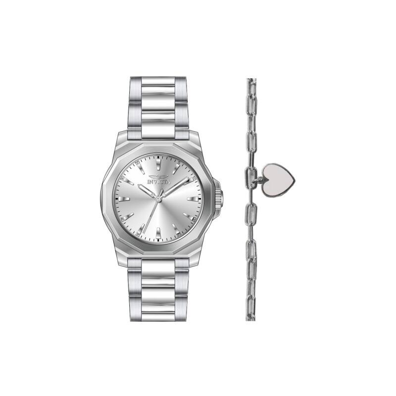 Invicta Women's 48577 Speedway Quartz 3 Hand Silver Dial Watch