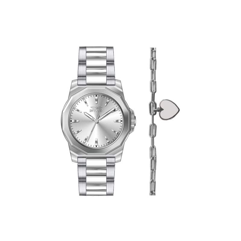 Invicta Women's 48577 Speedway Quartz 3 Hand Silver Dial Watch