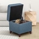 preview thumbnail 11 of 149, Adeco Square Storage Ottoman 17 inch Footstool