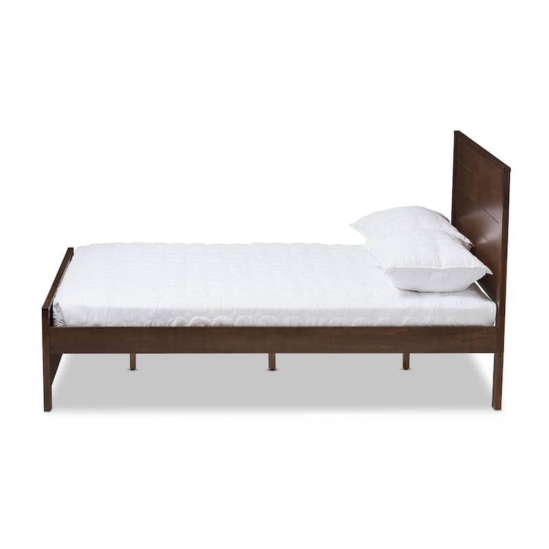 Modern Mission Style Platform Bed - Full Size Wood Bed Frame - Rustic Recluse Design
