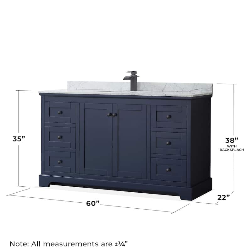 Wyndham Collection Avery 60" Free Standing Single Basin Vanity Set