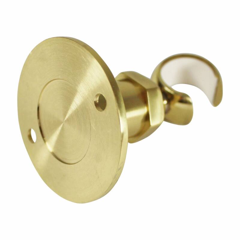 Brass Twist-In Bracket PVD Bathroom Shower Part Replacement Renovators Supply