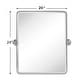 preview thumbnail 103 of 126, TEHOME Woodvale Rectangle Vertical Metal Wall Mirrors