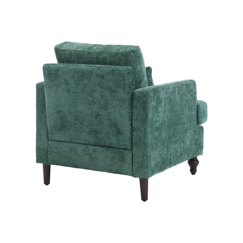 Modern Wood Frame Armchair for Living Room