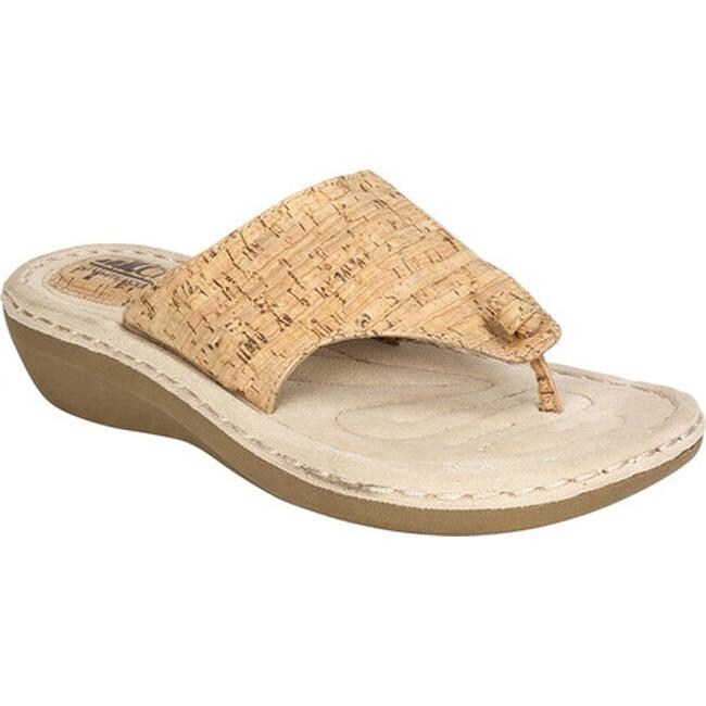 white mountain cork sandals