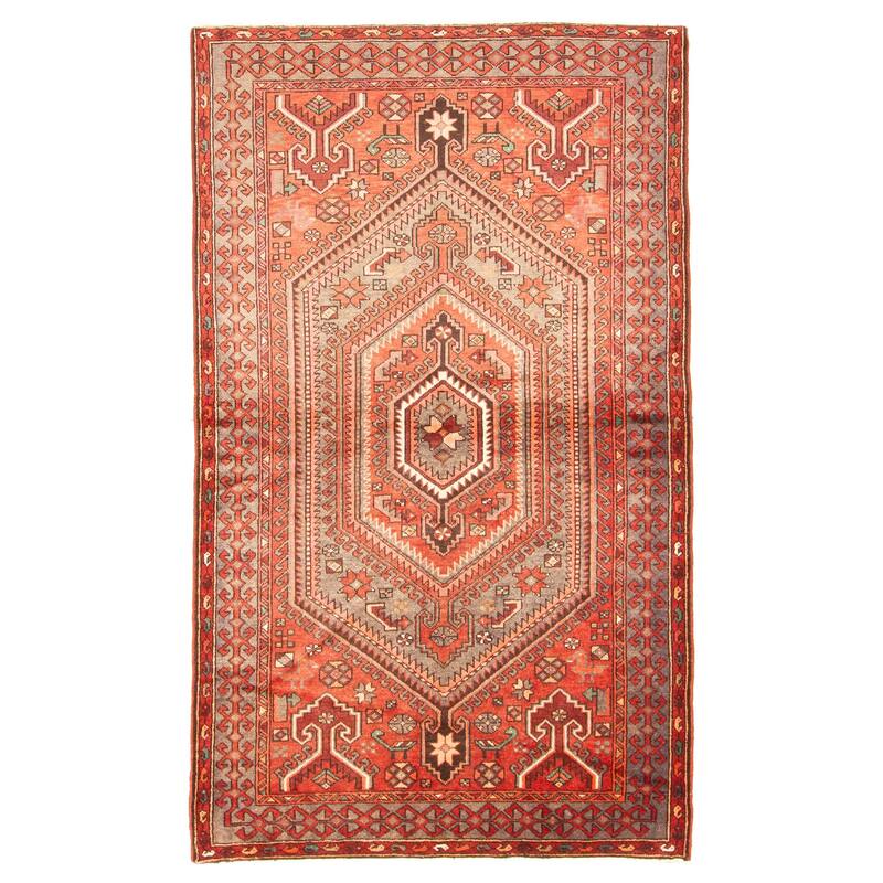 ECARPETGALLERY Hand-knotted Anadol Red Wool Rug - 4'6 x 7'7