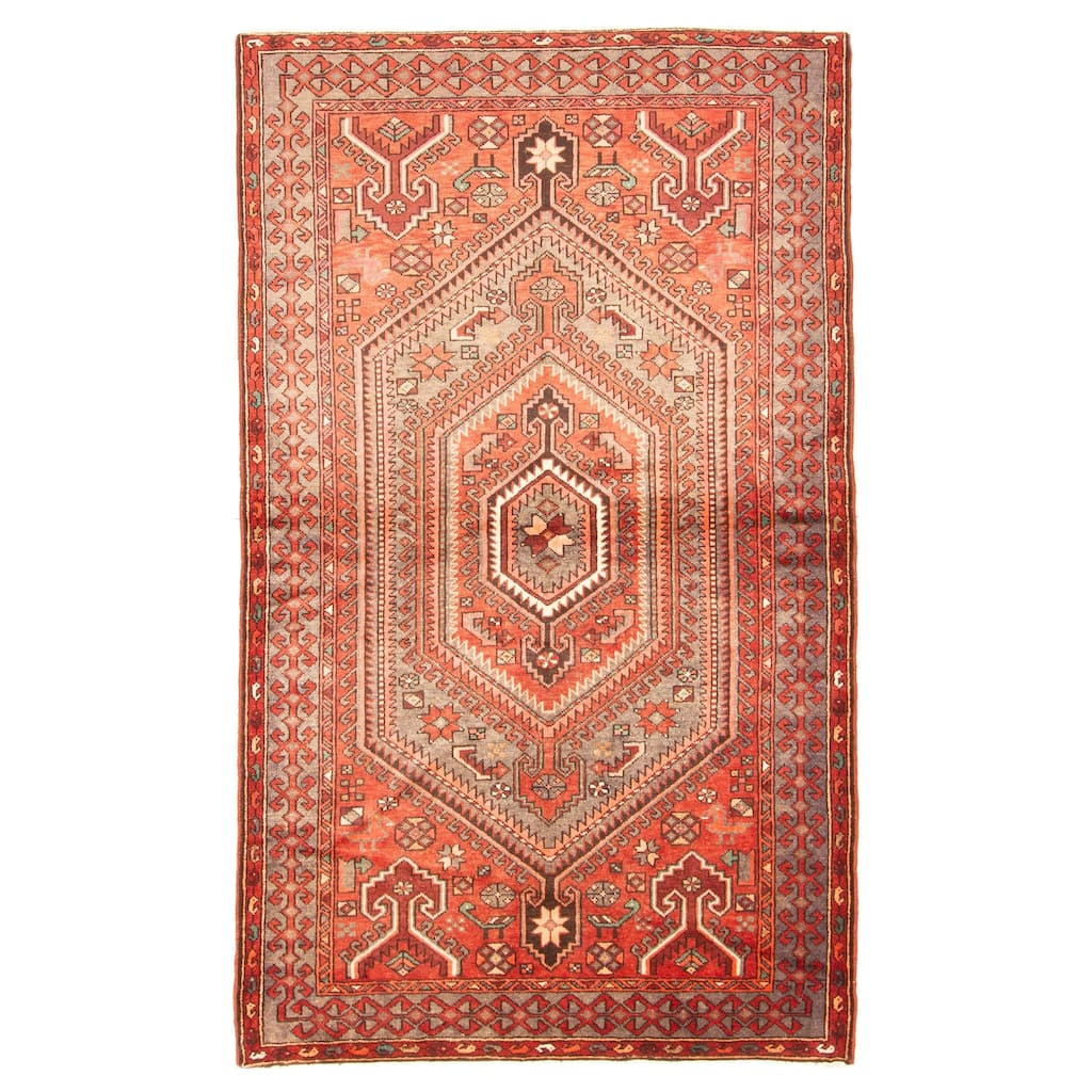 ECARPETGALLERY Hand-knotted Anadol Red Wool Rug - 4'6 x 7'7