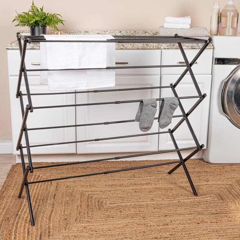 Household Essentials Expandable Standing Indoor Drying Rack - 42.5"L x 15.0"W x 39.4"H